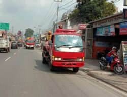 KBB Semprotkan Cairan Disinfektan di Beberapa Rute Jalan Protokol