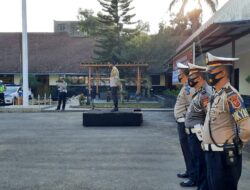 Dalam Rangka Pengamanan Hari Raya Idul Adha Polres Cimahi Gelar Apel Pergesaran