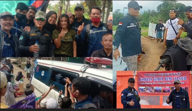 Pokja Wartawan KBB Distribusikan Logistik Untuk Korban Bencana Alam di Cianjur