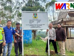 Upaya Pengamanan Aset Desa, Pemdes Mekarwangi Lakukan Pemasangan Plang