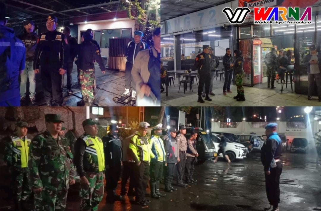 Sinergitas TNI-POLRI Gelar Patroli Bersama Di Beberapa Titik Wilayah Kecamatan Lembang