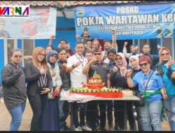 Pokja Wartawan Bandung Barat Potong Tumpeng di Hari Pers Nasional (HPN) 2023