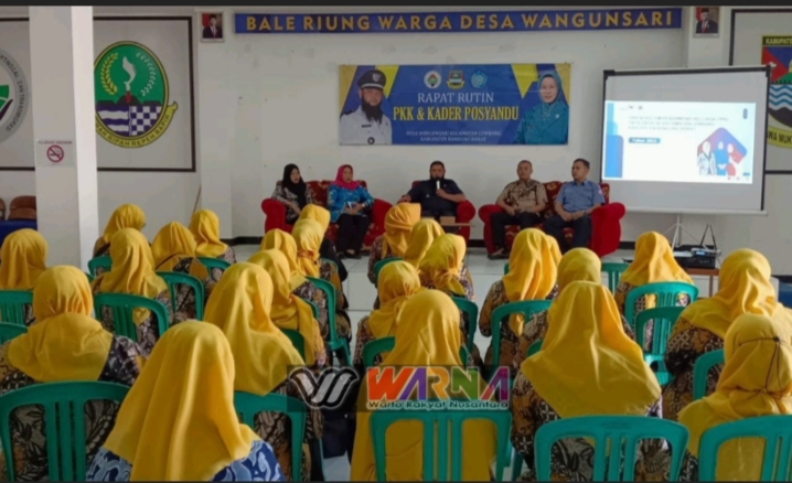 Rapat Rutin PKK Dan Kader Posyandu Di Desa Wangunsari-Lembang
