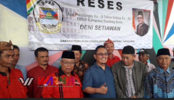 Anggota DPRD KBB Deni Setiawan Fraksi PDIP Terapkan Resesnya di wilayah Desa Cimerang Padalarang