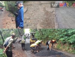 Pengaspalan Jalan Kabupaten Hasil Swadaya Komplek PPR-ITB Desa Mekarwangi
