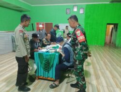 Sertu yusup Babinsa Beserta BhatiKamtibmas Desa Magungharja melaksanakan pendampingan Giat Pendampingan Forum Komunikasi Publik (FKP) Regsosek THN 2023