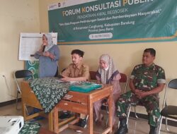 Forum Konsultasi Publik (FKP) Pendataan Awal Regsosek Desa Jatisari Kecamatan Cangkuang