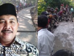 Mantap,, Kades Cililin Tedi Cor Jalan Jalur Akses Utama Perekonomian Masyarakat
