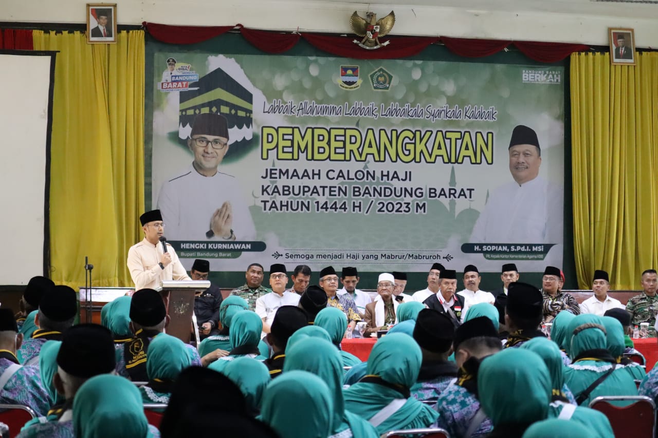 Pelepasan Jemaah Haji Kabupaten Bandung Barat Koleter Pertama Oleh Hengky Kurniawan