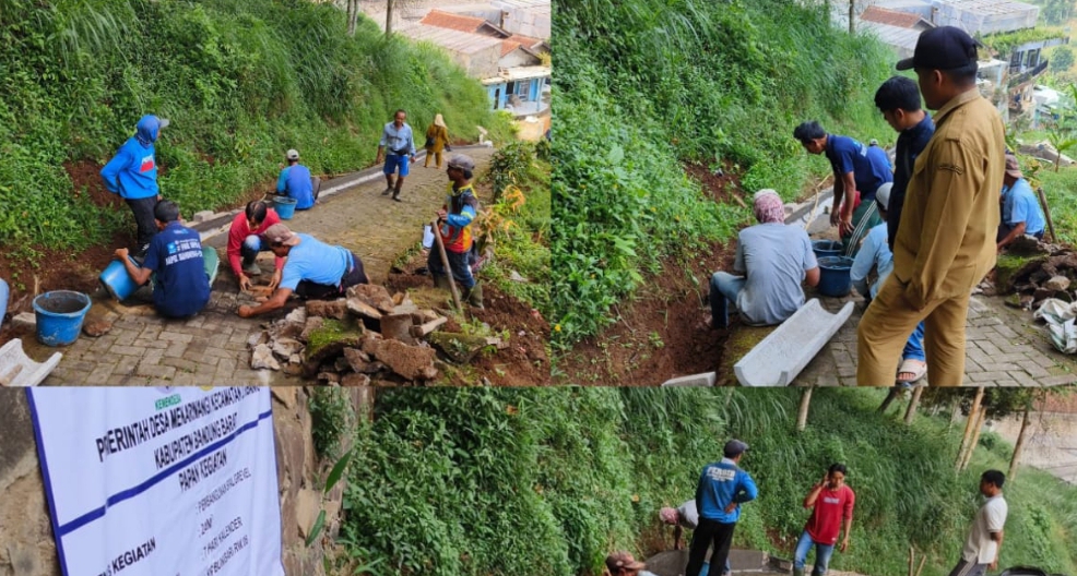 Perealisasian Pembangunan Drainase di RW 06 Desa Mekarwangi-Lembang