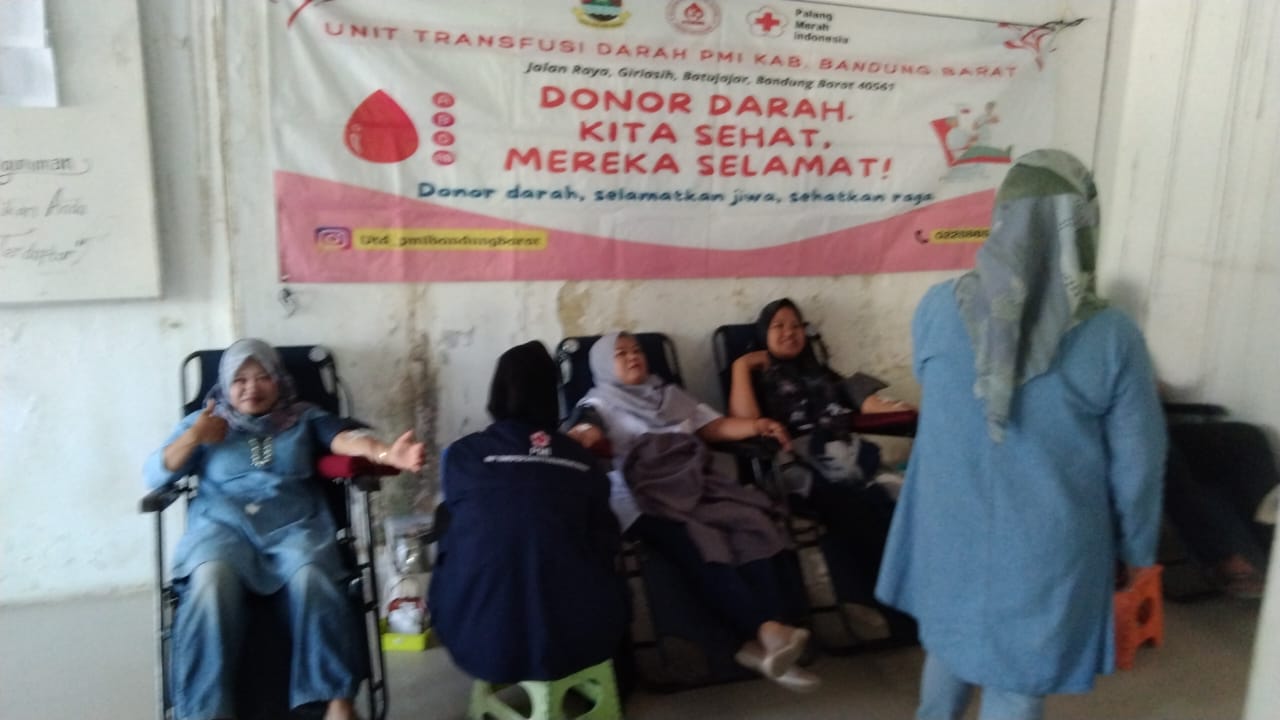 Desa Cangkorah Gelar Acara Donor Darah Untuk Di Wilayahnya