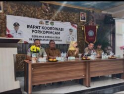 Rapat Koordinasi Forkopimcam Bersama Kepala Desa Se kecamatan Ngamprah