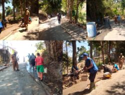 Gerakan Swadaya Masyarakat Bersama Pemerintah Desa Wangunsari Dan Donatur Lakukan Pelebaran Jalan Demi Keselamatan Pengendara