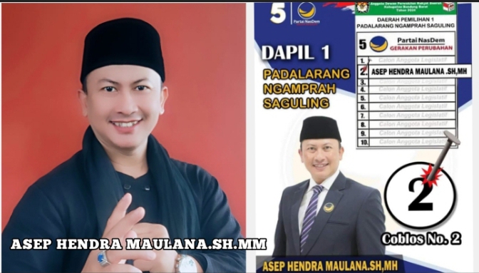 Mantap Ternyata Ini Motivasi Asep Hendra Maju di Pileg dari Partai Nasdem