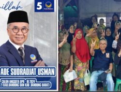 Ade Sudrajat Calon DPR RI Hadir di Tengah Pendukung Berikan Edukasi
