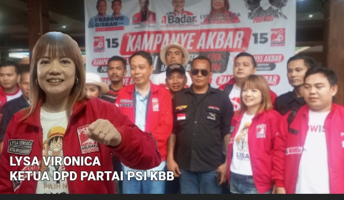 Wow Ribuan Masyarakat Hadiri di Kampanye Akbar Partai PSI ini Pesan Lysa Vironica Ketua DPC KBB