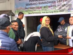Desa Kertawangi Terima Bantuan 500 bungkus Sembako dari PT Biofarma