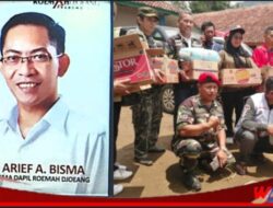 M.Arief A Piping : Terimakasih Rekan KP-BB dan FKKPBM Atas Salurkan Bantuan ke Bencana Alam Cipongkor
