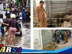 Kades Cangkorah : Terkait Banjir di Cangkorah RW 01 Harus ada Saluran di Bawah Jalan Lintasan