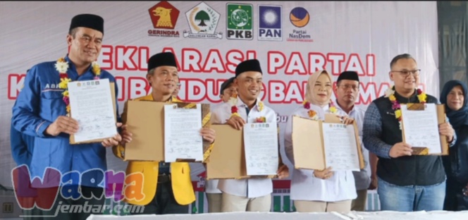 Menuju Politik Pilkada KBB 2024 Lima Partai Besar Deklarasi Kualisi