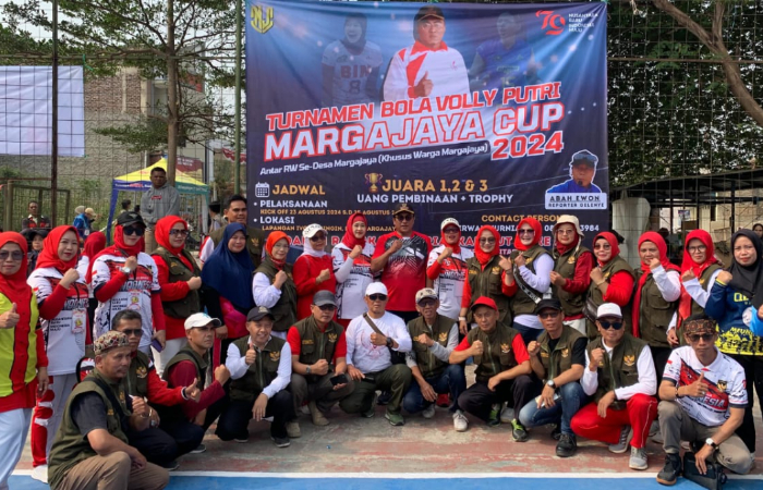 Semarak 12 Club dari 16 Rw Ikuti Turnamen Volly Ball Cap Kepala Desa Margajaya Kecamatan Ngamprah