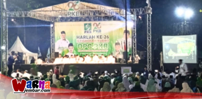 Ribuan Tamu dan Kader Hadiri Istigosah Kubro di Acara Harlah DPC PKB KBB ke-26