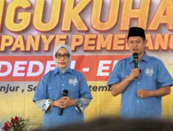 Metty Triantika Hadiri Pengukuhan Tim Kampanye Pemenangan Deden Nasihin – Efa Fatimah, Dukung Target 55 Persen Suara Pilkada Cianjur 2024