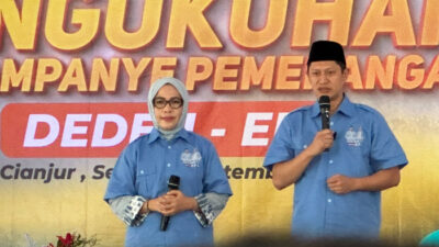 Metty Triantika Hadiri Pengukuhan Tim Kampanye Pemenangan Deden Nasihin – Efa Fatimah, Dukung Target 55 Persen Suara Pilkada Cianjur 2024