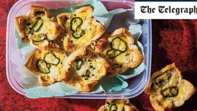 Resep kue tart roti jagung manis, cheddar dan jalapeno