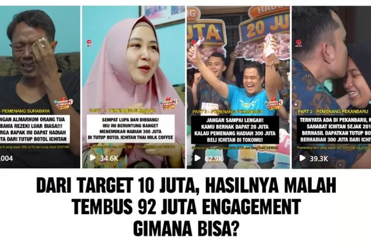 Strategi Viral Ichitan Sampai 92 Juta Keterlibatan