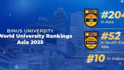 BINUS UNIVERSITY Naik Peringkat 20 di QS Asia 2024