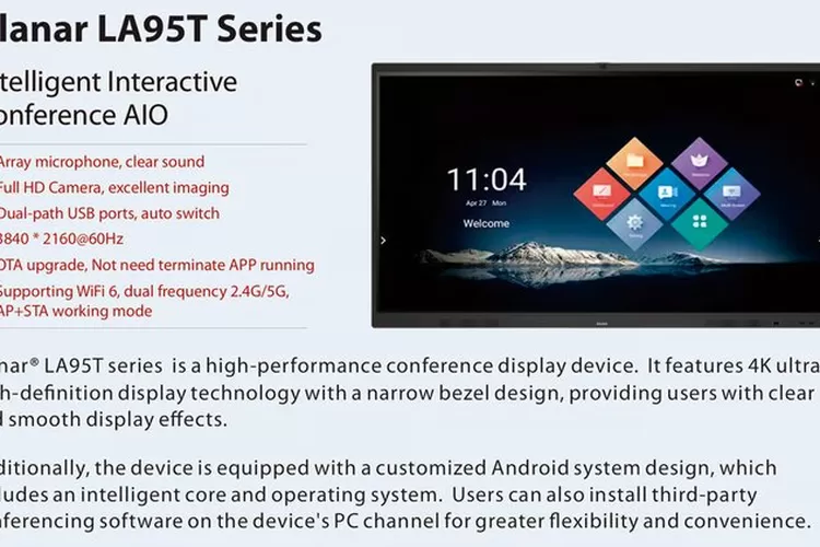 Tingkatkan Pengalaman Presentasi dengan Planar LA7595T