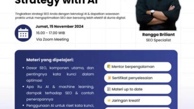 Optimalkan search engine marketing dengan AI, MAXY Academy Adakan Webinar Tanpa dipungut biaya