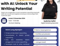 Maxy Academy Mengadakan Kelas Copywriting AI Tanpa dipungut biaya