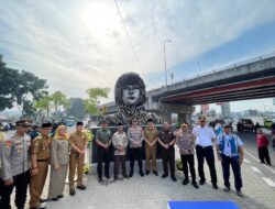 Kapolres Cimahi Resmikan Monumen Keselamatan Lalu Lintas dari Knalpot Brong