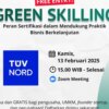 Webinar Inexperienced Skilling: Pentingnya Sertifikasi dalam Bisnis Berkelanjutan