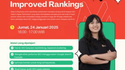 Maxy Academy mengadakan pelatihan search engine optimization tanpa biaya untuk pengusaha virtual