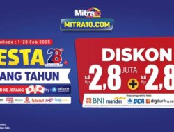 Promosi Khusus Ulang Tahun 28 Mitra10, Diskon & Cashback sampai Rp 2,8 juta