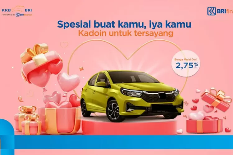 Bri Finance Valentine Promosi: angsuran cahaya untuk mobil dan motor roda dua