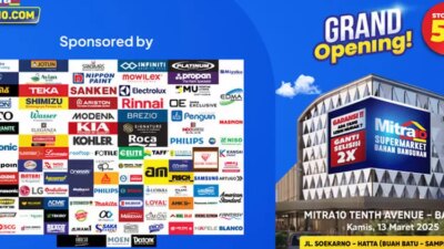 Grand Opening Mitra10 10th Road Bandung: Pusat Perbelanjaan Bahan dan Bahan Elektronik