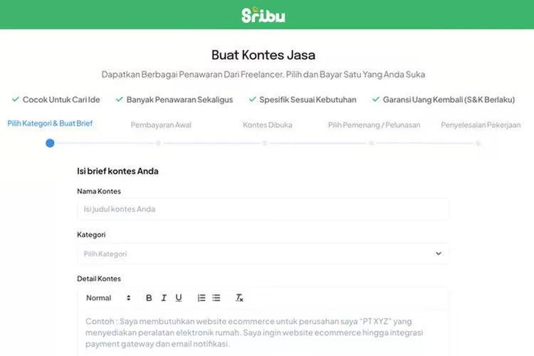 Sumber : PT Sribu Digital Kreatif
