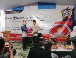 Halal bihalal Silaturahmi 1446 H Polsek Padalarang dan Pelepasan Wakapolsek Menjadi Kapolsek Pacet Polres Cianjur