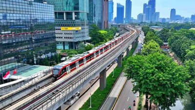 Jabodebek LRT hingga rekor 103.582 pengguna pada Hari Transportasi Nasional