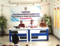 Ini Dia 6 Nama Perangkat Desa Pangauban yang Baru dilantik, Begini Pesan Deden Mulyadi Camat Batujajar