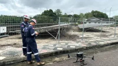Terra Drone Indonesia meningkatkan inspeksi PLT dengan drone dan AI