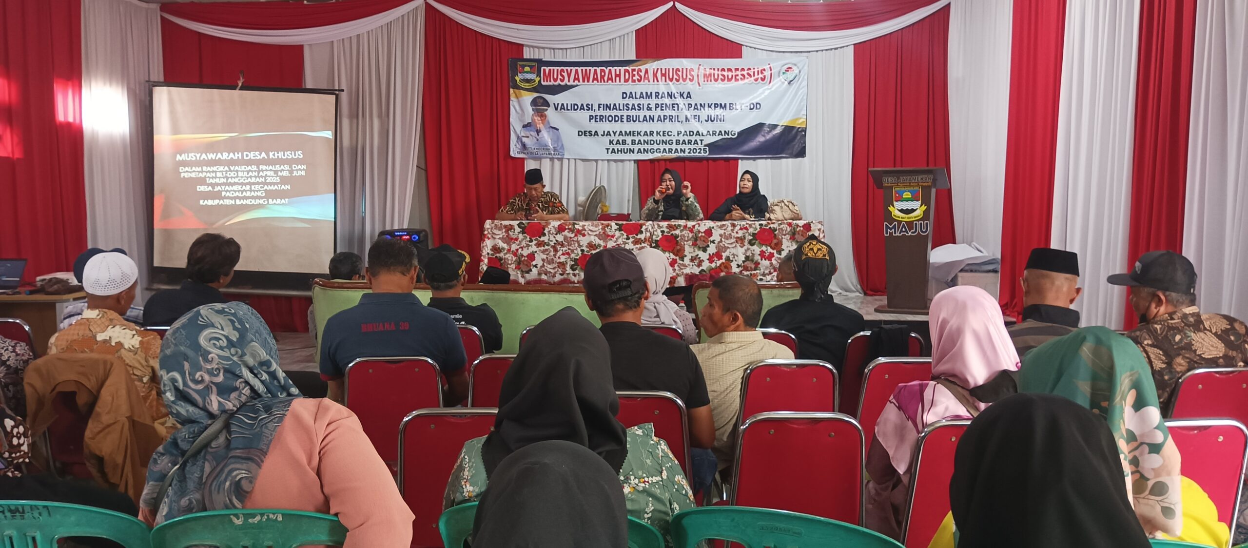 Desa Jaya Mekar Gelar MUSDESSUS untuk Tetapkan Penerima BLT-DD Triwulan II Tahun 2025