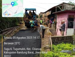 Pembangunan Jalan Desa Tugu Mukti Selesai, Tingkatkan Akses Warga