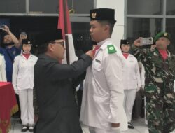 Hidmat Pengukuhan Paskibra Kecamatan Padalarang Oleh Camat Agus achmad, Ini Pesannya