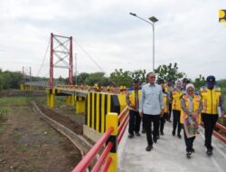 Pangkas Waktu Tempuh, Jembatan Gantung Babakan Losari Lor Percepat Perjalanan Warga Cirebon-Brebes