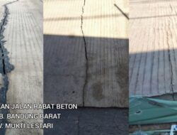 Parah,,! Pekerjaan Rabat Beton PUTR KBB Retak Besar Beberapa Titik Diduga Ada Kesalahan Teknis, Begini Menurut Kontraktonya